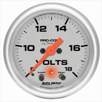 Auto Meter Ultra-Lite Electric Voltmeter Gauge - 4383